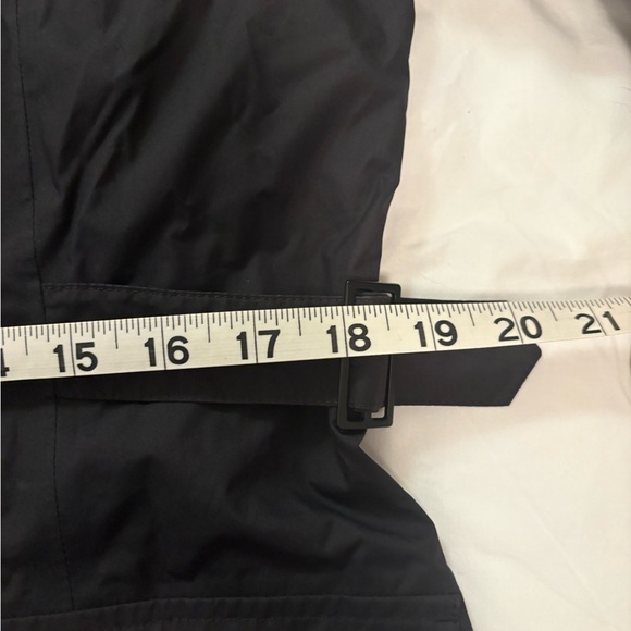 The North Face Black Hooded Trench Coat Rain Jacket Medium - Picture 6 of 13